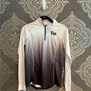Pitt Gradient Quarter-Zip Jacket - Black and White Small